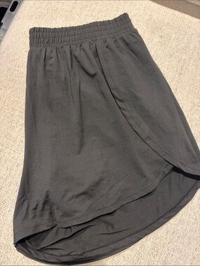 SHEIN Black High-Low Wrap Skirt